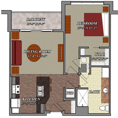B2_One_Bedroom_One_Bathroom_Apartment_Floor_Plan-400